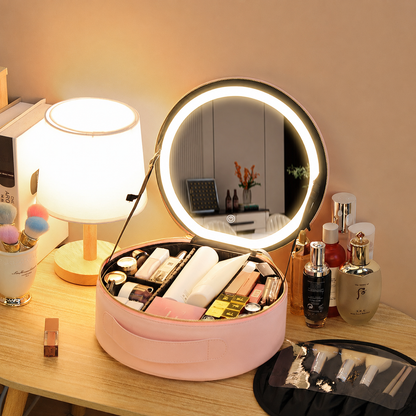 Bellordine GlowCase — LED Travel Makeup Organizer